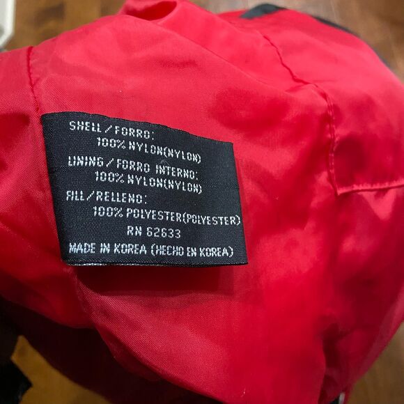 Pro Player Vintage 90s NBA Chicago Bulls Puffer Jacket Black Red Men's Size XL - Picture 9 of 9